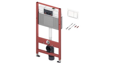 TECEbase WC komplekts ar TECEbase balto pogu